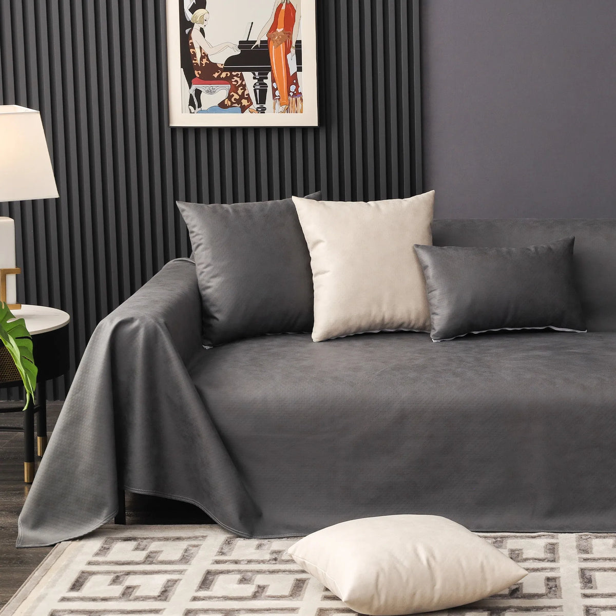 Liquid-Resistant Anti-Slip Sofa Cover