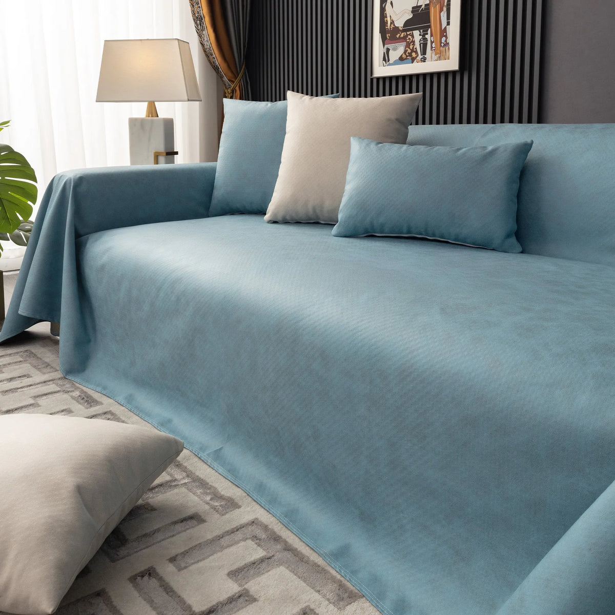 Liquid-Resistant Anti-Slip Sofa Cover