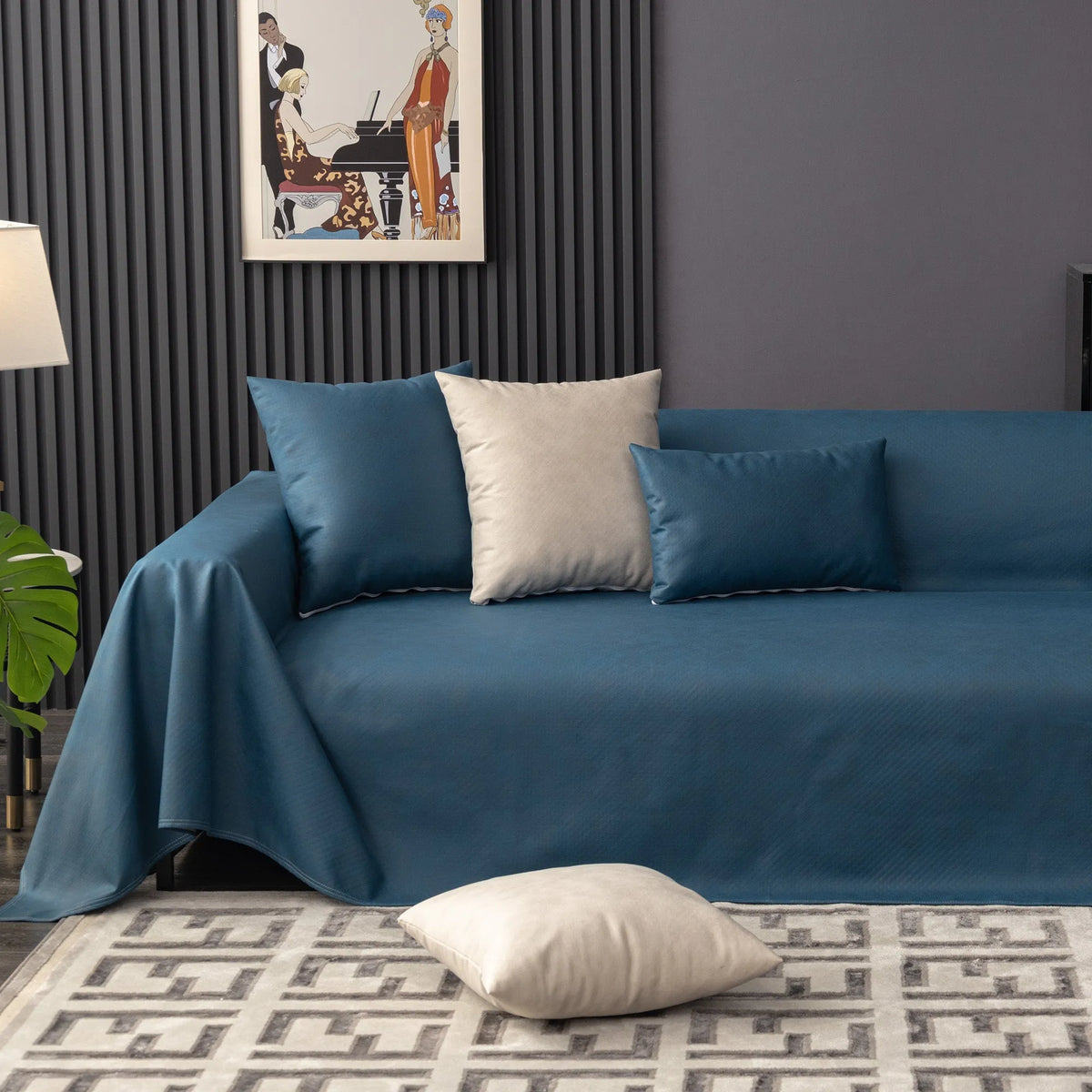 Liquid-Resistant Anti-Slip Sofa Cover