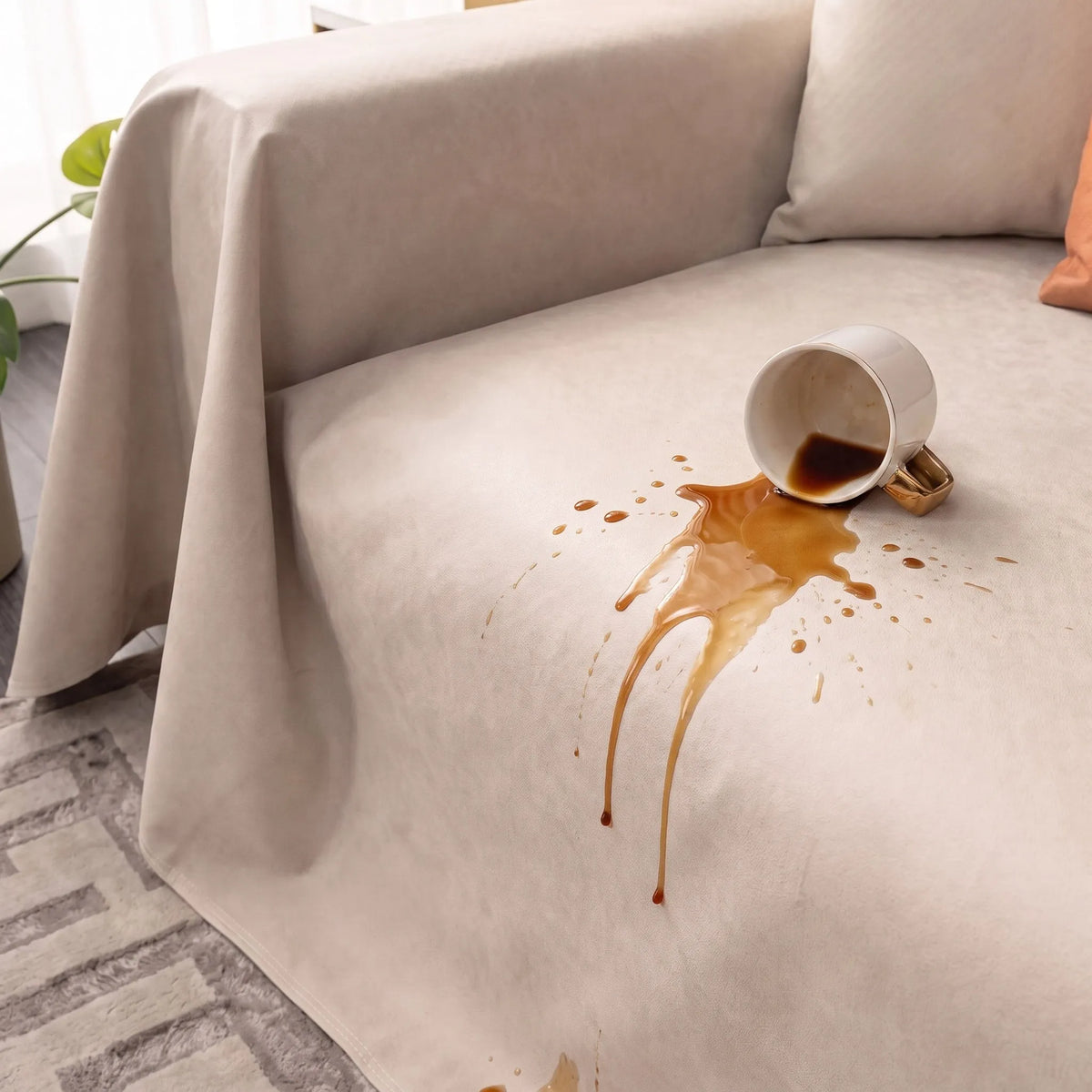 Liquid-Resistant Anti-Slip Sofa Cover