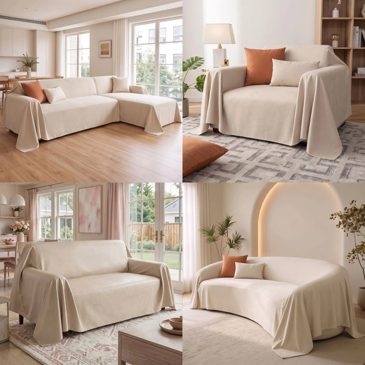 Liquid-Resistant Anti-Slip Sofa Cover