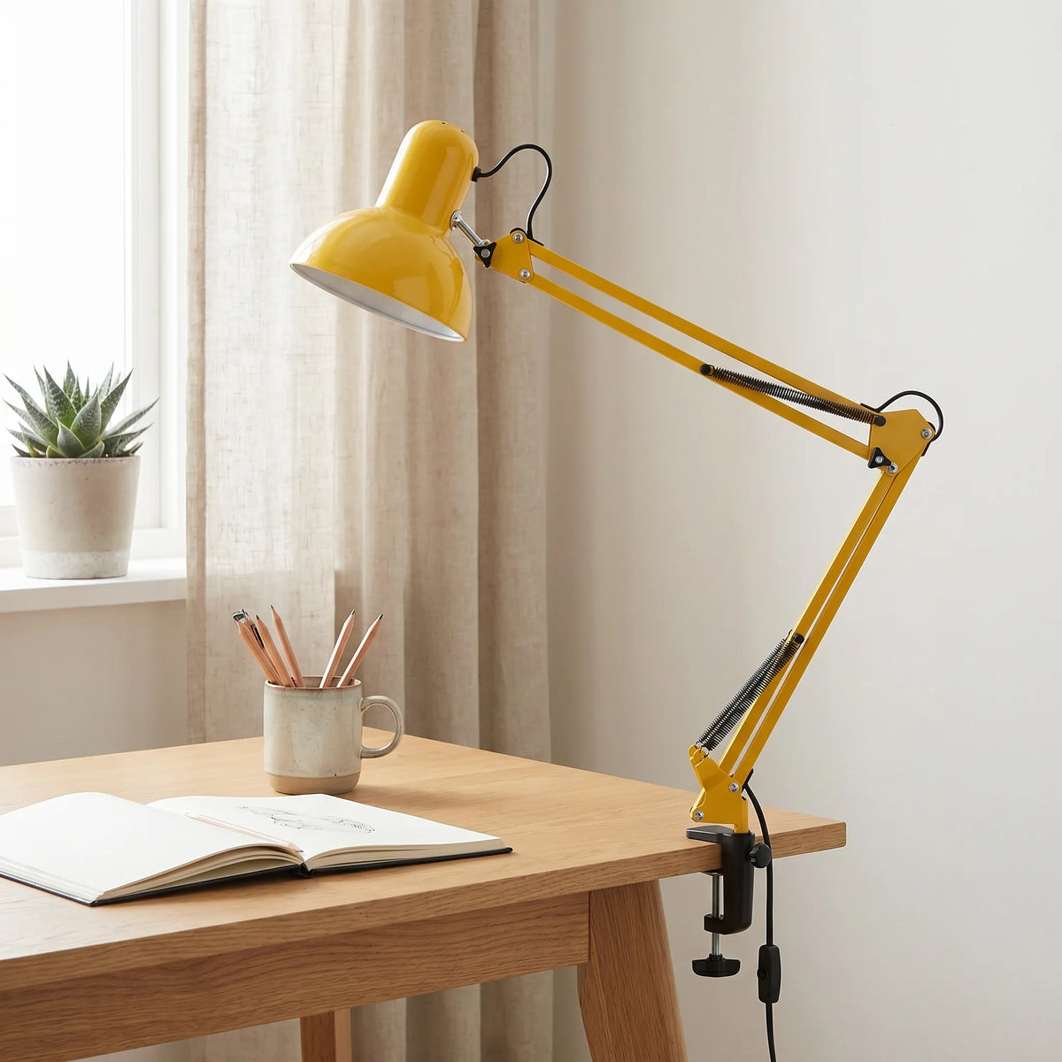 Long Arm Clip Lamp