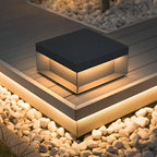 Low Square Deck Pillar Light