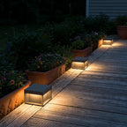 Low Square Deck Pillar Light