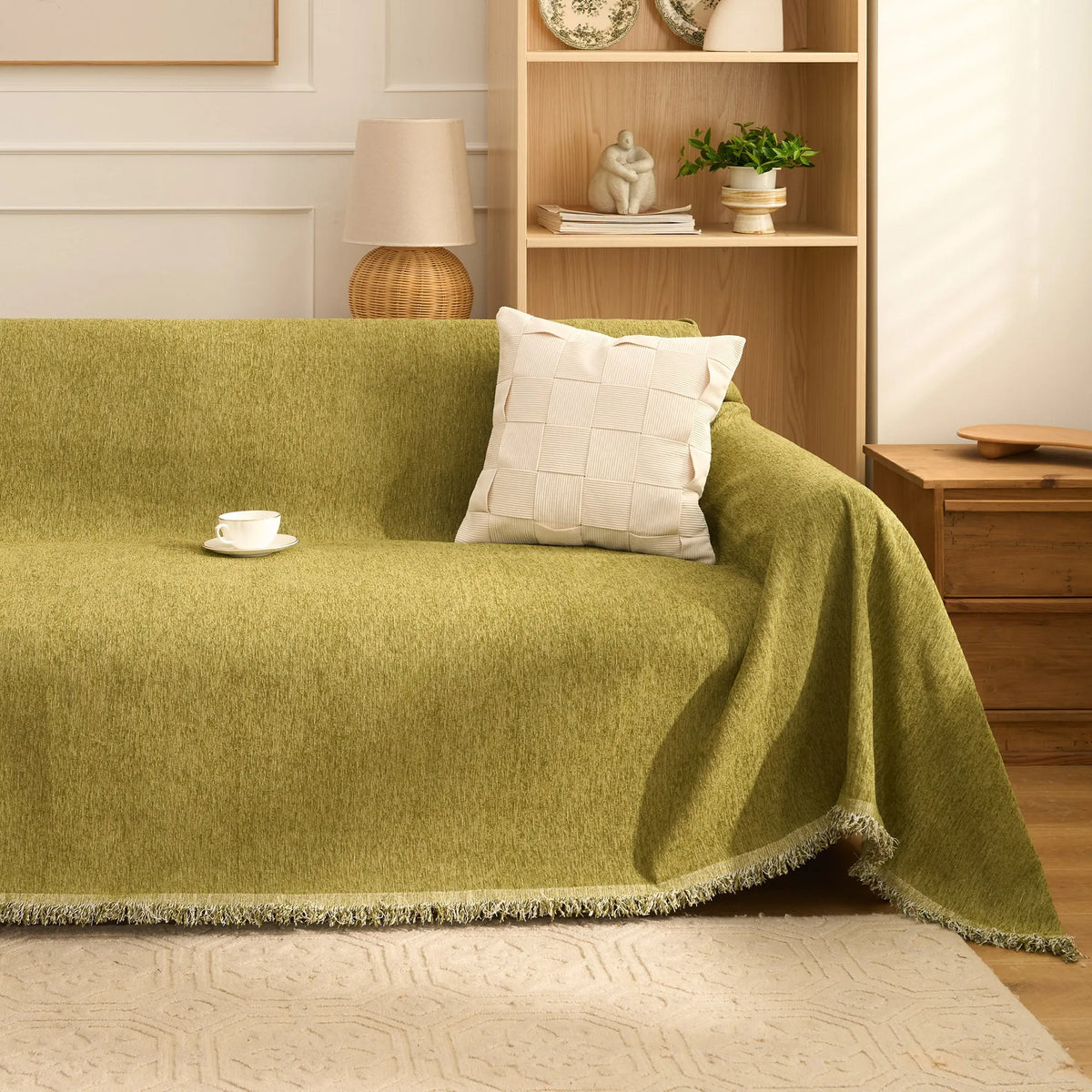 Luxe Solid Colour Chenille Sofa Cover
