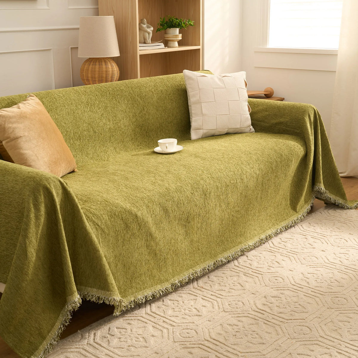 Luxe Solid Colour Chenille Sofa Cover