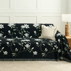 Magnolia Floral Sofa Throw