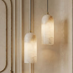 Marble and Copper Pendant Light