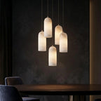 Marble and Copper Pendant Light