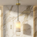 Marble and Copper Pendant Light