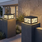 Marble Effect Gate Pillar Light