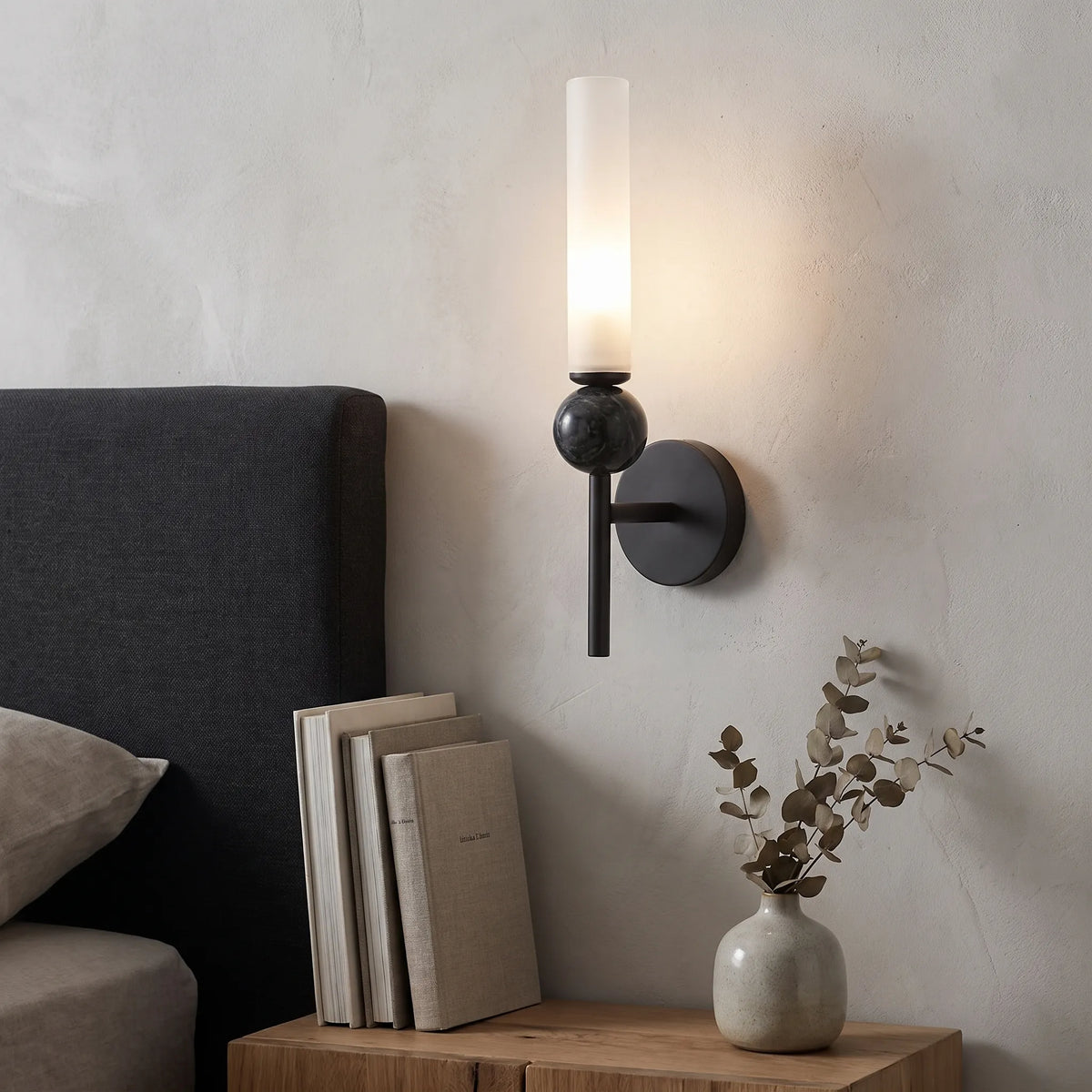Marble Face Copper Wall Light