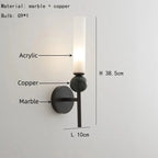 Marble Face Copper Wall Light