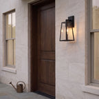 Matte Black Outdoor Wall Lantern