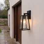 Matte Black Outdoor Wall Lantern