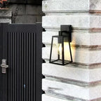 Matte Black Outdoor Wall Lantern