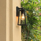 Matte Black Outdoor Wall Lantern