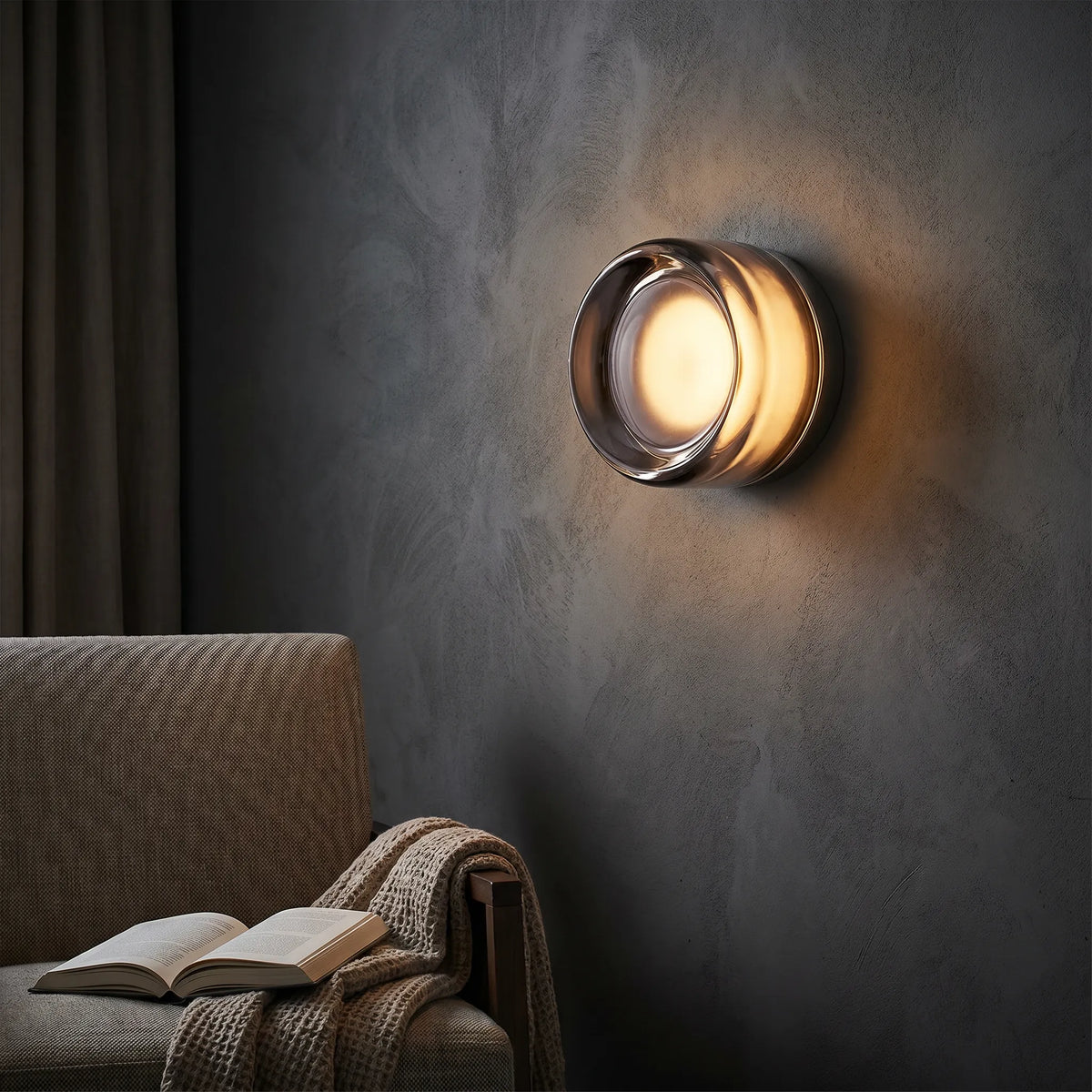 Matte Linear LED Glass Wall Light