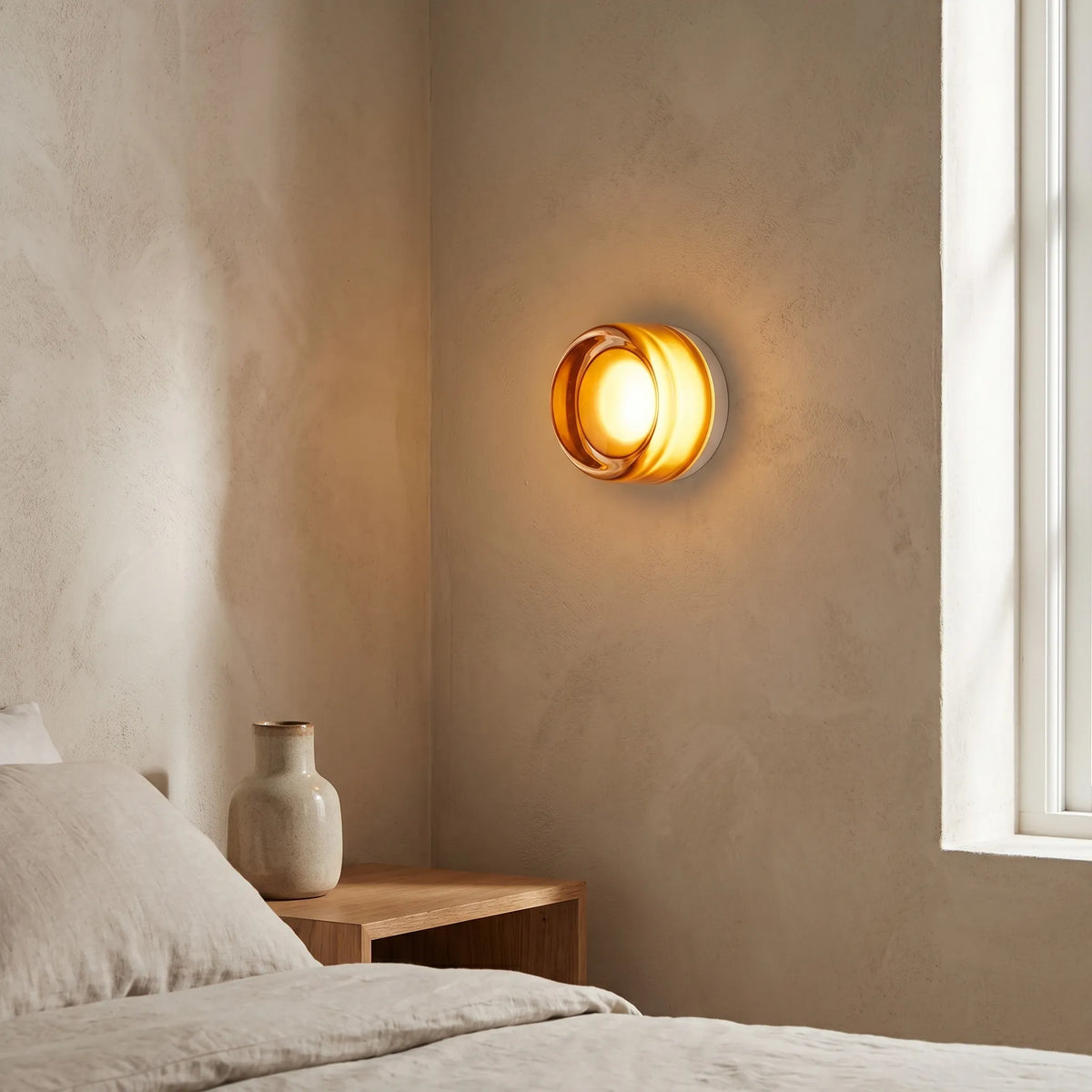 Matte Linear LED Glass Wall Light