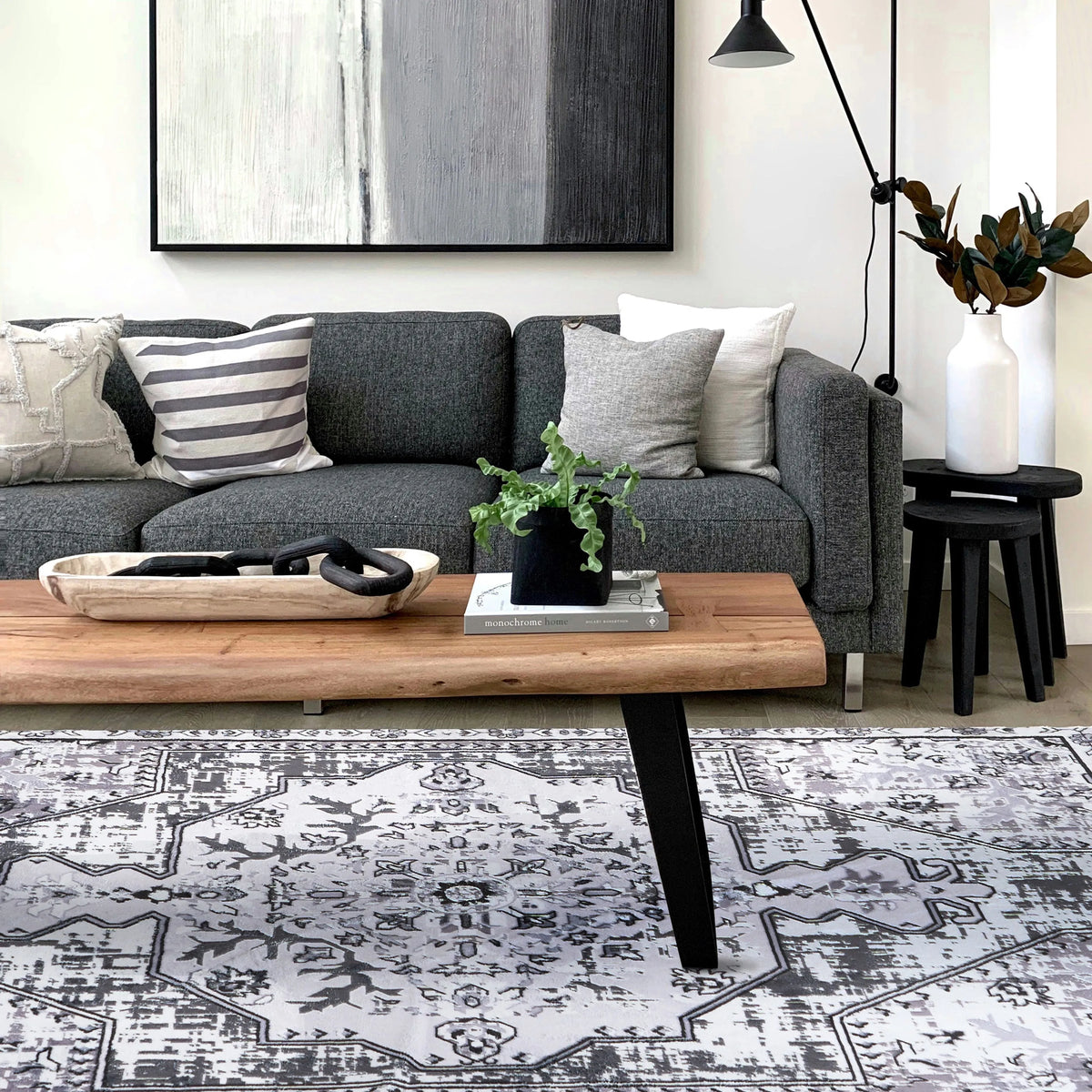 Midnight Mosaic Plush Rug