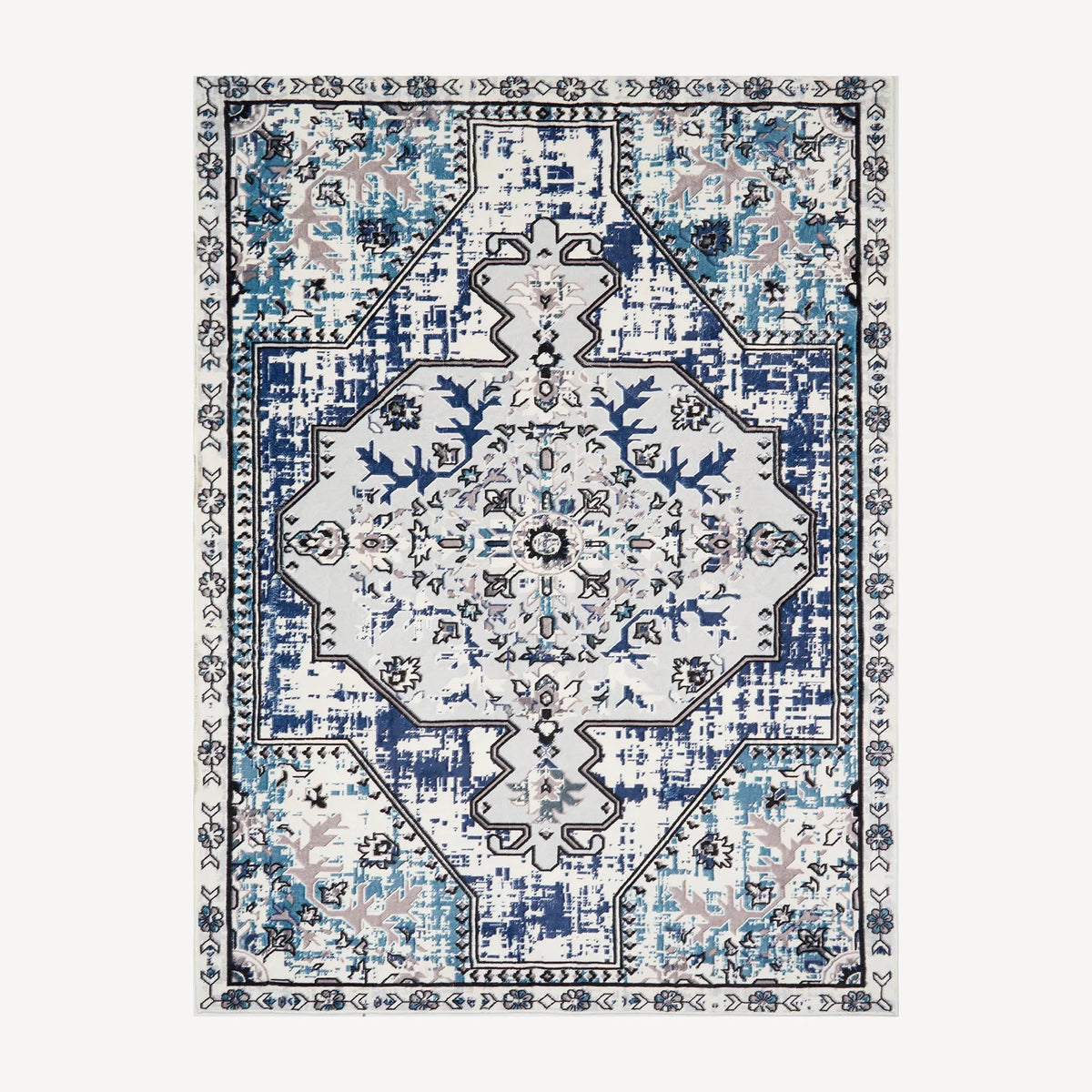 Midnight Mosaic Plush Rug
