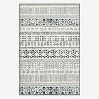 Midnight Tribal Flow Washable Rug