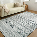 Midnight Tribal Flow Washable Rug