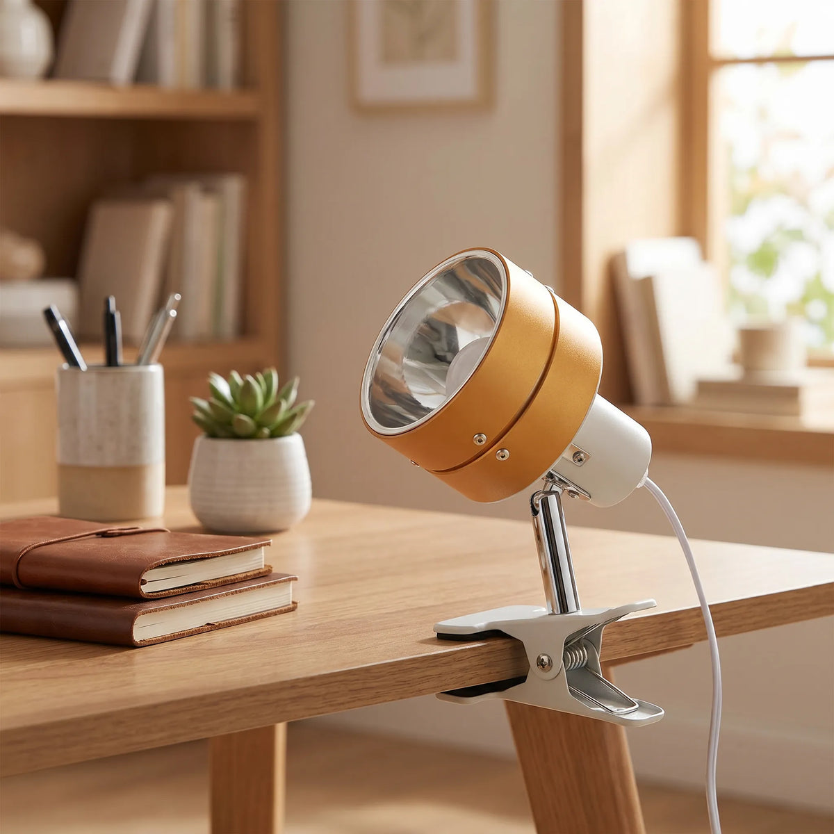 Mini Round Wood Lamp