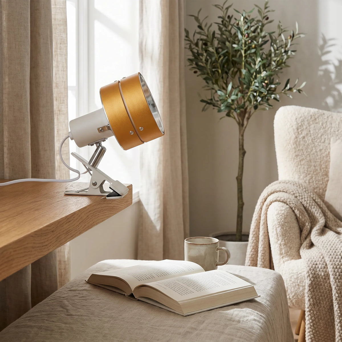 Mini Round Wood Lamp