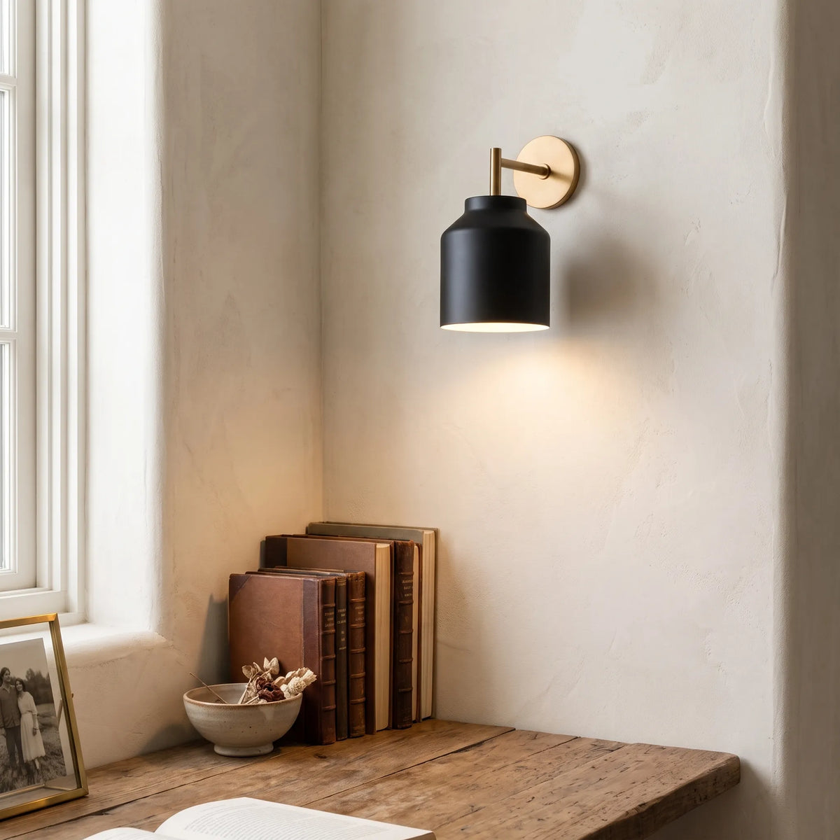Minimalist Glass Shade Wall Light