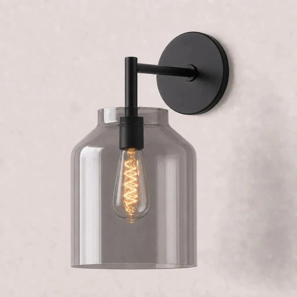 Minimalist Glass Shade Wall Light