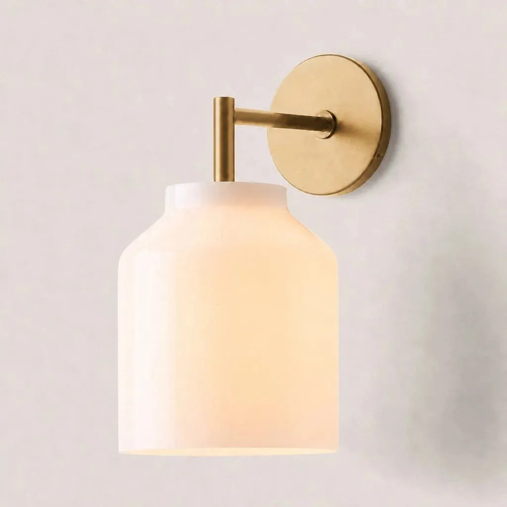 Minimalist Glass Shade Wall Light