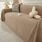 Minimalist Herringbone Woven Sofa Throw