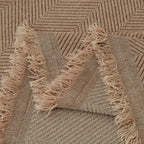 Minimalist Herringbone Woven Sofa Throw