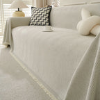 Minimalist Herringbone Woven Sofa Throw