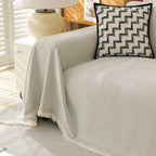 Minimalist Herringbone Woven Sofa Throw