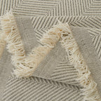 Minimalist Herringbone Woven Sofa Throw