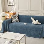 Minimalist Herringbone Woven Sofa Throw