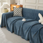 Minimalist Herringbone Woven Sofa Throw