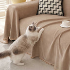 Minimalist Herringbone Woven Sofa Throw