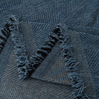 Minimalist Herringbone Woven Sofa Throw