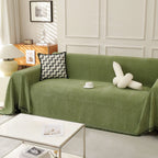 Minimalist Herringbone Woven Sofa Throw