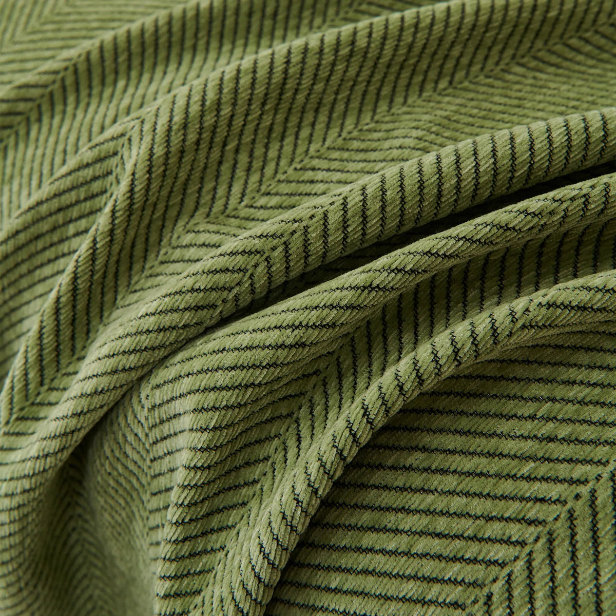 Minimalist Herringbone Woven Sofa Throw