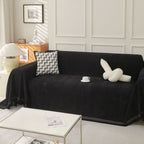 Minimalist Herringbone Woven Sofa Throw