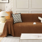 Minimalist Herringbone Woven Sofa Throw