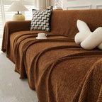 Minimalist Herringbone Woven Sofa Throw
