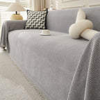 Minimalist Herringbone Woven Sofa Throw