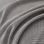 Minimalist Herringbone Woven Sofa Throw