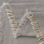 Minimalist Herringbone Woven Sofa Throw