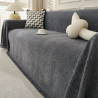 Minimalist Herringbone Woven Sofa Throw